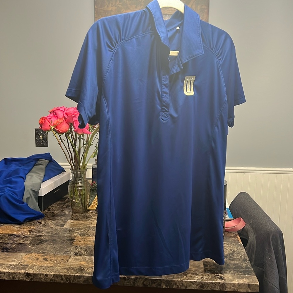 University of Tulsa polo size XL blue